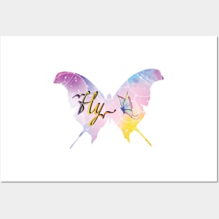 Fly Butterfly Posters and Art